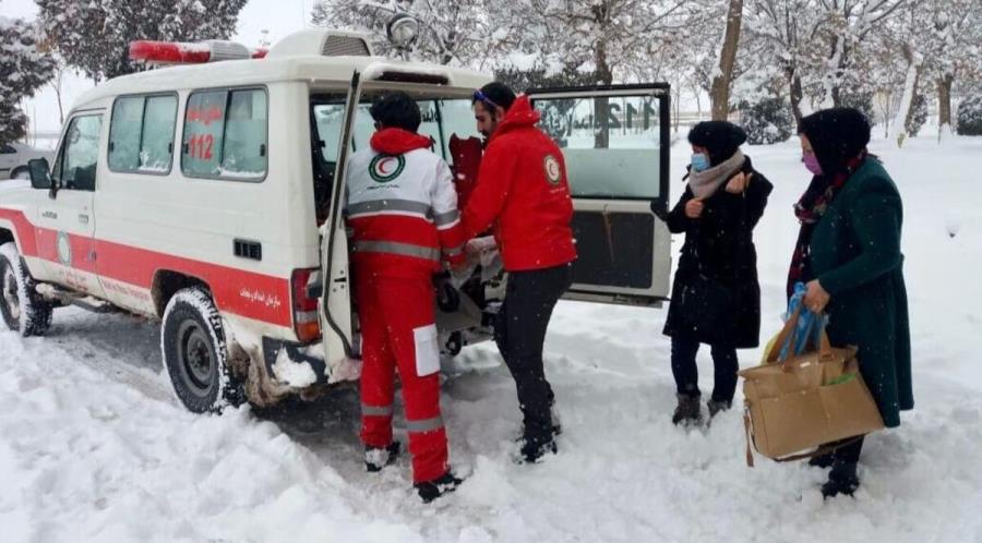 امدادرسانی به بیش از ۶۷۰۰ نفر در ۱۴ استان متاثر از برف و کولاک
